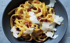 Winter Squash Carbonara with Pancetta and Sage
