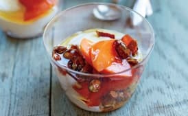 Yogurt with Pistachio Brittle