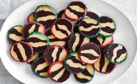 Zebra-Striped Shortbread Cookies